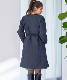 Tiaclasse ピーチスキン2wayキルティングロングコート