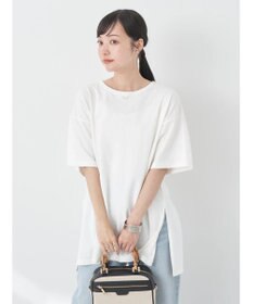 earth music&ecology バックスリットねじりチュニックＴ