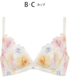 WACOAL 【夏めくブラ】 ブラジャー メッシュ素材(カップ) 吸汗速乾(肌側カップサイド・パッド受け・ワイヤーループ) 背中すっきり レディース BRB465 /ワコール