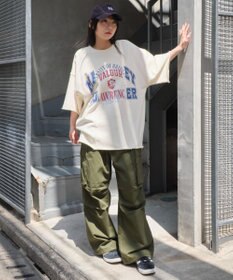 WEGO 【ユニセックス着用ITEM/MLサイズ展開】ドッキングカレッジスウェT（SS）