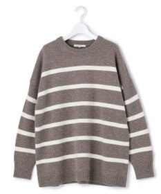 23区 S 【SLOW/一部店舗限定】ソフトウール ボーダー ニット