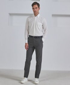 GOTAIRIKU 春夏向け【形態安定】SUMMERPREMIUMPLEATS_スナップダウンカラー _織柄_ 長袖ドレスシャツ(26年モデル)