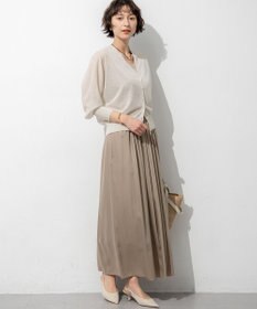 23区 【WEB&一部店舗限定カラーあり】シャイニーシアー ドルマンスリーブ カーディガン