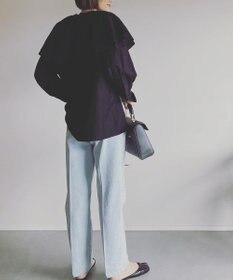 woadblue ハイライズデニムパンツ アイスブルー