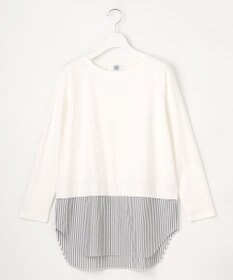 J.PRESS LADIES L 【接触冷感・UVケア】レイヤードジャージー カットソー