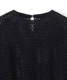 UNFILO L クロシェレースニット ハーフスリーブ プルオーバー