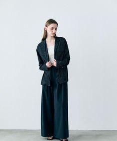 uncrave クールタッチカラータイプライター ワイドパンツ