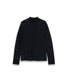 JOSEPH 【洗える】フラグメントストライプ　モックネックニット