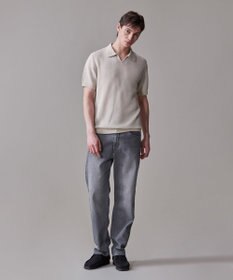 J.PRESS MEN 【HTBRID LINEN】スキッパーニット ポロシャツ