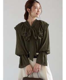 Te chichi ボウタイチュニックフリルブラウス《2025Autumn catalog vol.2 item》