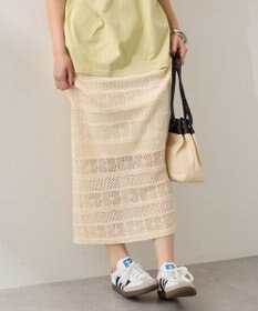 AMERICAN HOLIC レース編みニットタイトスカート