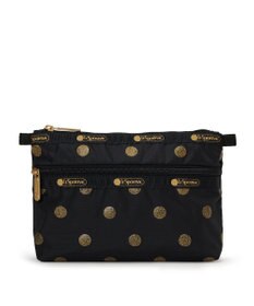 LeSportsac COSMETIC CLUTCH/ゴールドグリッタードッツ