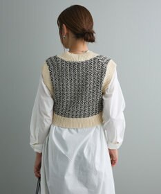 CRAFT STANDARD BOUTIQUE ジャガードショートニットベスト