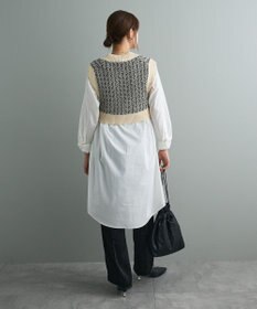 CRAFT STANDARD BOUTIQUE ジャガードショートニットベスト