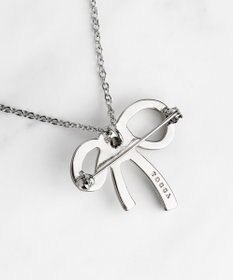 TOCCA RIBBON＆FLOWER BROOCH NECKLACE 2セット ブローチネックレス