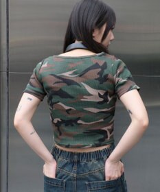 WEGO グラフィックレースアップちびT