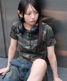 WEGO グラフィックレースアップちびT