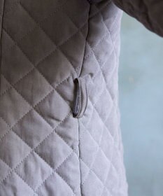 Tiaclasse ピーチスキン2wayキルティングロングコート