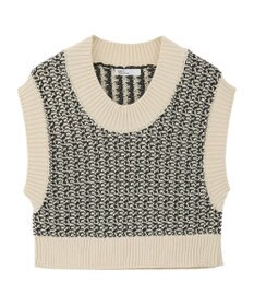 CRAFT STANDARD BOUTIQUE ジャガードショートニットベスト