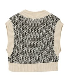 CRAFT STANDARD BOUTIQUE ジャガードショートニットベスト