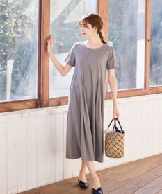 Tiaclasse 【日本製】キラキラ輝く石付きの大人カジュアルなフープ＆バーネックレス