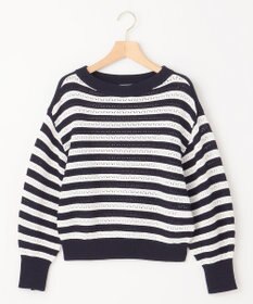 組曲 L 編地切替ドルマンプルオーバー ニット