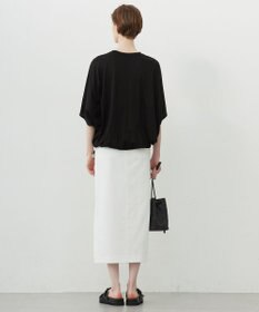 ICB 【洗える】シェルタリングドライサテン タイトスカート