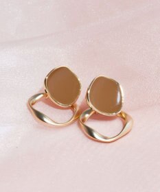 Tiaclasse カラーメタルリングピアス