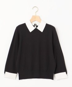 組曲 Elena襟付きニットプルオーバー