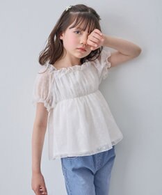 ANY KIDS 【一部店舗/WEB先行販売アイテム】2WAY シアードビーブラウス