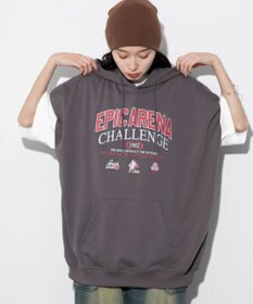 WEGO 【ユニセックス着用ITEM/手洗い可】ロゴノースリーブパーカー