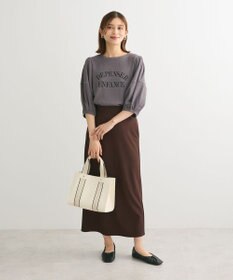 Green Parks ランタンスリーブ表面カットロゴプルオーバー