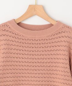 組曲 L 編地切替ドルマンプルオーバー ニット