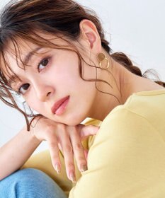 Tiaclasse カラーメタルリングピアス