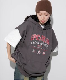 WEGO 【ユニセックス着用ITEM/手洗い可】ロゴノースリーブパーカー