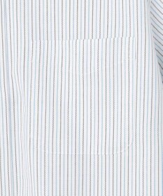 J.PRESS MEN 【PREMIUM PLEATS / 形態安定】ターコイズストライプ 半袖シャツ / B.D.