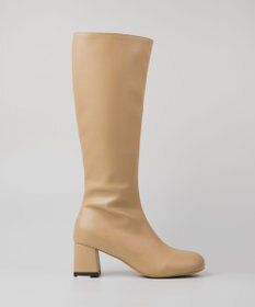 BONTRE 【PRECIEUX JOUET/プレシュウジュエ】オブリークジップロングブーツ