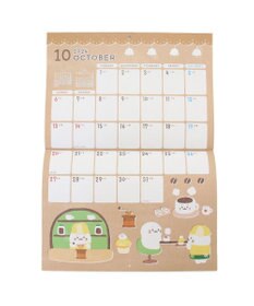 Mother garden しろたん 2024年 壁掛けカレンダー 《シロタン喫茶柄》 A4サイズ