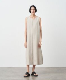 ATON LINEN OXFORD | ノースリーブドレス