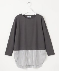 J.PRESS LADIES L 【接触冷感・UVケア】レイヤードジャージー カットソー