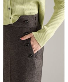 Te chichi ツイードワイドパンツ（セットアップ可）