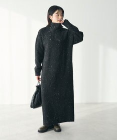 CRAFT STANDARD BOUTIQUE 洗える/ハイネックネップニットワンピース