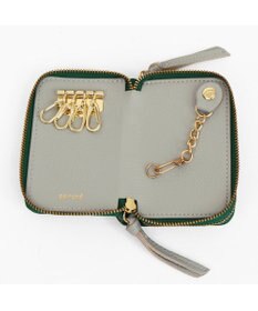 UNBILLION ペルケ perche / ドット型押し・ジャバラカードキーケース