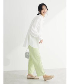 Green Parks カラミバンドカラーシャツ