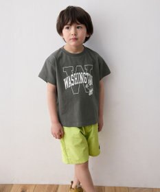 ANY KIDS ロゴプリント 半袖Tシャツ