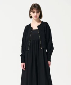 GRACE CONTINENTAL パールニットブルゾン