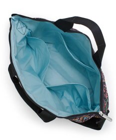 LeSportsac DELUXE EASY CARRY TOTE/NYCスクリプトブラック