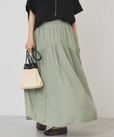 AMERICAN HOLIC 楊柳ギャザーボリュームフレアスカート