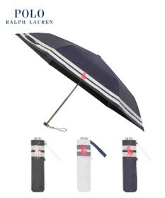 MOONBAT POLO RALPH LAUREN（ポロ ラルフローレン） 晴雨兼用日傘 ボーダー 遮光率100% 遮熱 UV 晴雨兼用