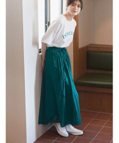 earth music&ecology コットンボイルボリュームスカート